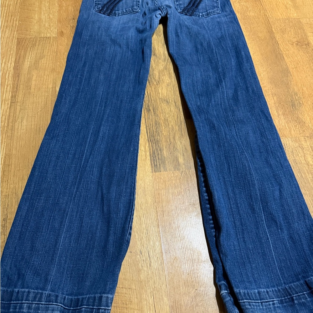 7 For All Mankind Dark Blue Flare Jeans